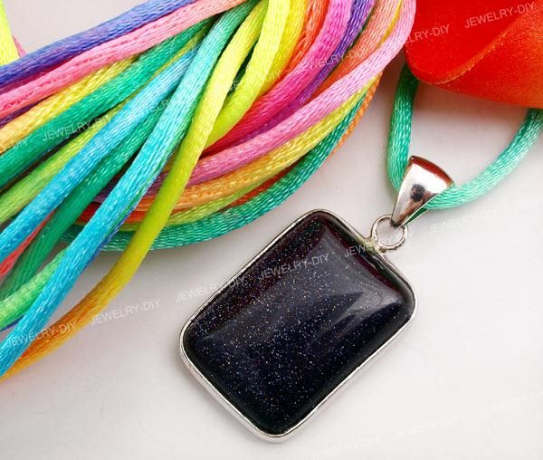 10 X Multicolor Satin Necklace Pendant Cords Thread 2mm CHIC  