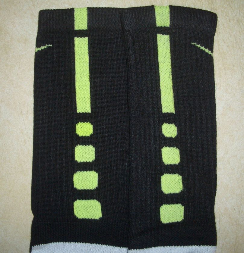 Nike Elite Basketball Socks Volt Custom Large 8 12  