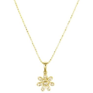 Sydney Evan Daisy Necklace Gold Jewelry  