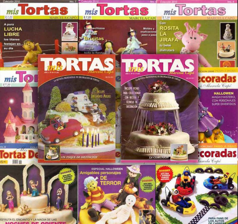 CAKE DECORATING MARCELA CAPO books 1999 2010 Argentina  