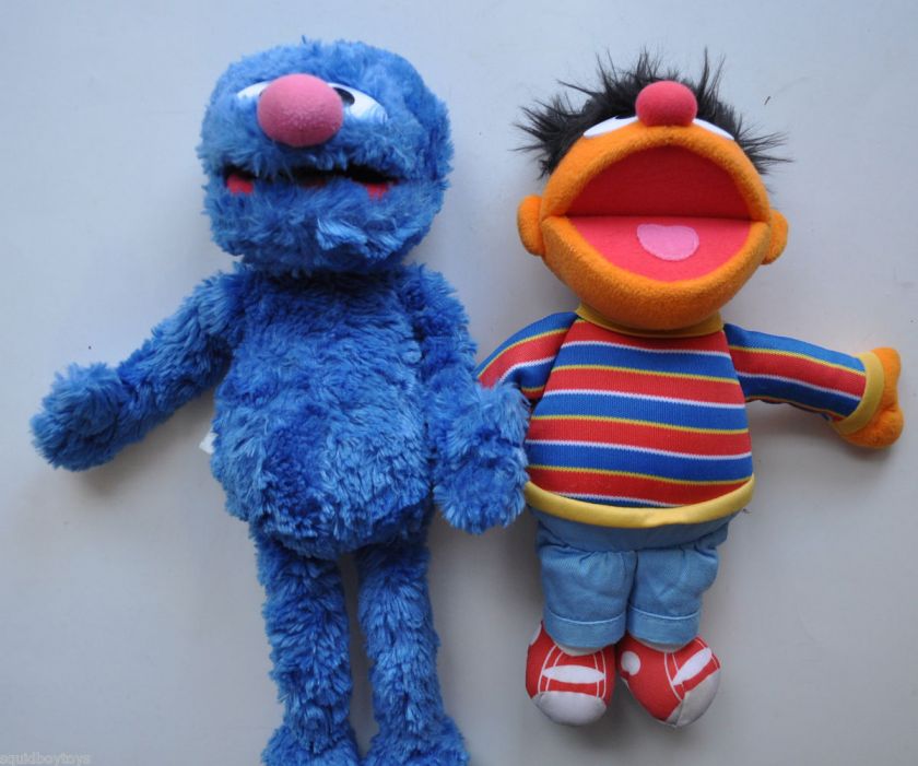 GROVER & ERNIE Gund PLUSH DOLLS 2002 Sesame Street MUPPETS  