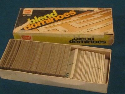 Vintage 1977 IDEAL Blend Dominoes Teaching Aid #2411  