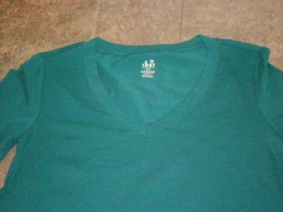 NWT Duo Maternity LS Teal Green T Shirt Top S L  