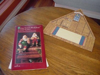   Store Cardboard DISPLAYS w easels TOYMAKER SANTA WORKSHOP  