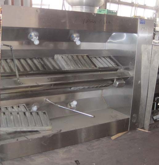 STAINLESS STEEL COMMERCIAL EXHAUST HOOD 13483 restaurant, cafeteria 