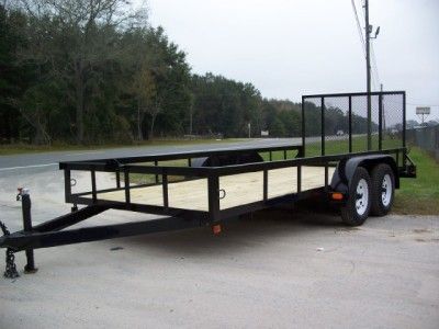 NEW 6 x 16 Tandem Axle Utility Trailer w/ Ramp Gate  