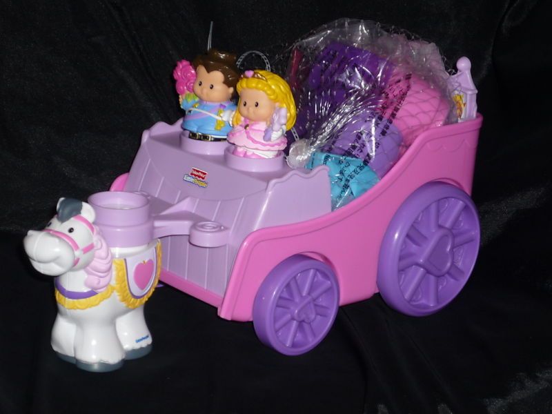 Fisher Price Little People Castle Carriage Build New  