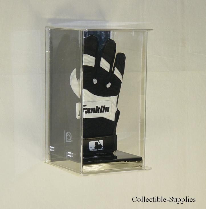 BASEBALL BATTING GLOVE WALL MOUNT DISPLAY CASE HOLDER  