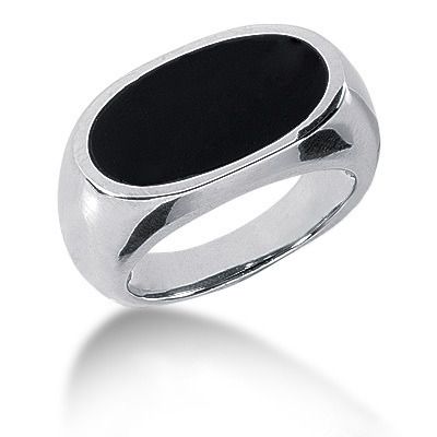 only $ 2429 18k gold men s black onyx ring