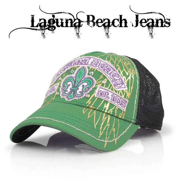 Laguna Beach Jeans Womens TRUCKER Cap hat NEW STONES  