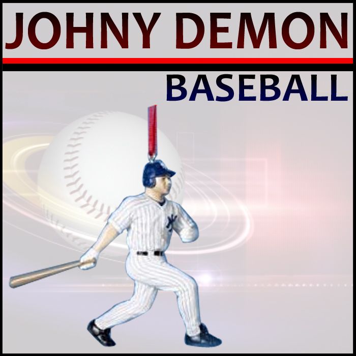   BASEBALL JOHNNY DAMON PLAYER ORNAMENT   Christmas Ornament  