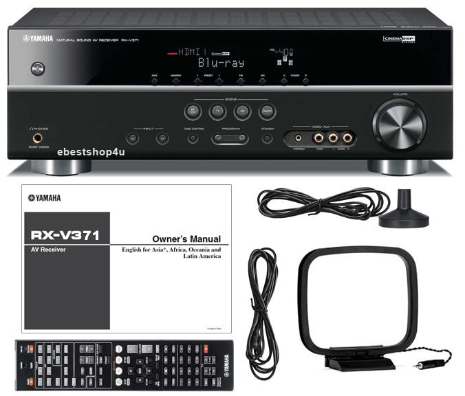   Yamaha RX V371BL 5.1 Channel 1080p HDMI Home Theater Receiver  