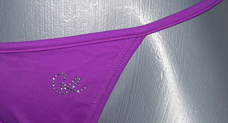 NWT CHRISTIAN LACROIX designer bikini swimsuit logo 42  