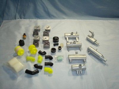 HPI RS4 NITRO CUSTOM MADE EXAHUST STOCK MOTOR HEADS LOT .  