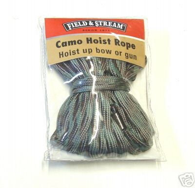 Field & Stream Camo Hoist Rope   Pull Up Bow Or Gun To Your Tree Stand 