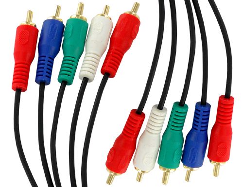 Component High Definition (RGB w/ Audio) RCA Audio/Video Cable, 6 ft.