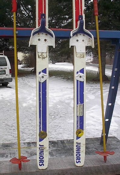 KIDS Cross Country 46 Skis 3 pin 120 cm +Poles LAMPINEN  