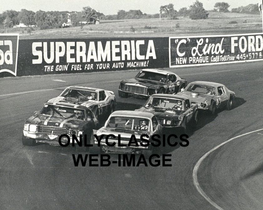 1972 ASA NASCAR LATE MODEL STOCK CAR RACING PHOTO START  