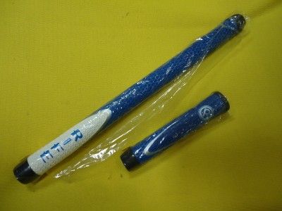 NEW RIFE Long 2 Piece Blue & White Putter Grip by Winn  