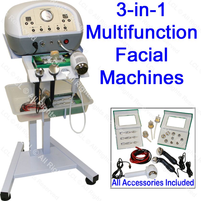   Skin Scrubber & Ultrasonic Sonophoresis Massage Facial Machine