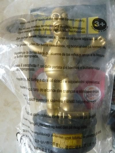 14 Burger King Toy The Simpsons Gold Talking Figures  