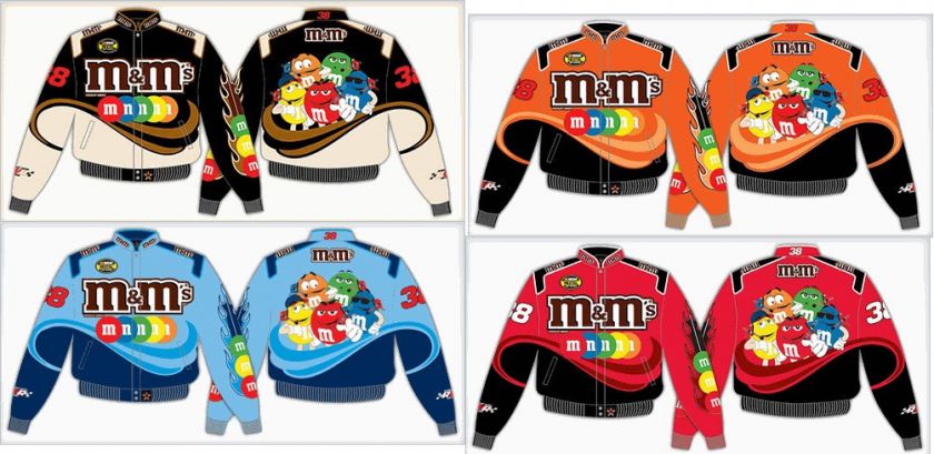 David Gilliland M&M NASCAR Racing Jacket Coat Adult Men  