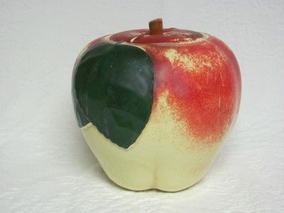 Vintage Hull Apple Cookie Jar   Unmarked with Original Lid  