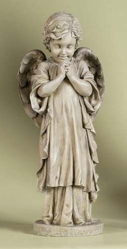 26 YOUNG PRAYING ANGEL CHERUB Outdoor Garden Statue 089945198430 