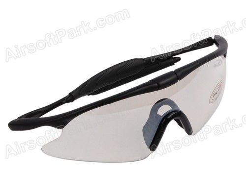 Sporty UV400 Protection Police Shooting Glasses White  