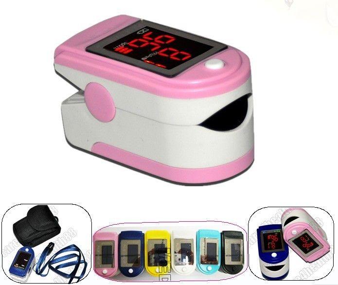 NEW Saturimetro Ossimetro Pulse oximeter oxymetr pink  