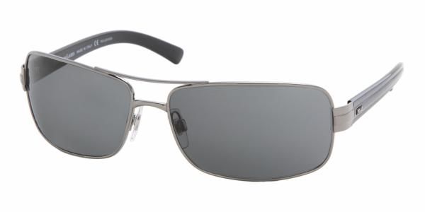 LAUREN POLO LOGO Gunmetal 3033 SUNGLASSES POLARIZED  