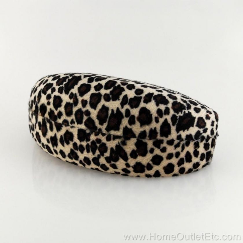 XXL Oversize SUNGLASS HARD CASE Eyeglass Glass LEOPARD  