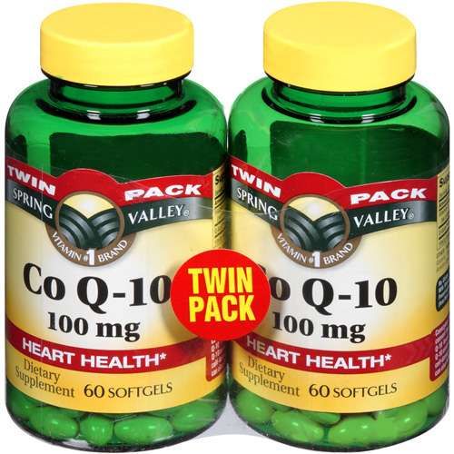 Co Q 10 COQ10 COQ 10 100mg, 120 Softgels, Spring Valley  