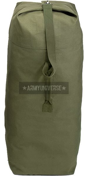 Olive Drab Top Load Canvas Military Duffle Bag  