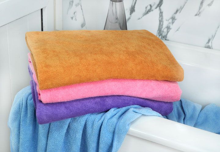 10PC NEW MICROFIBER BATH BEACH TRAVEL GYM TOWELS 24x47  