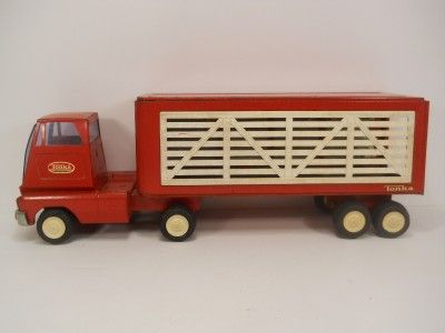   Livestock Truck and Trailer  Vintage Steel Farm Toy EXC COND  