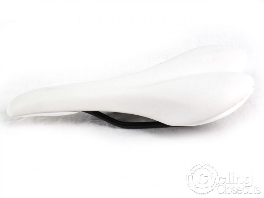 VELO ROAD / TRACK / FIXED GEAR BIKE SADDLE SEAT WHITE   