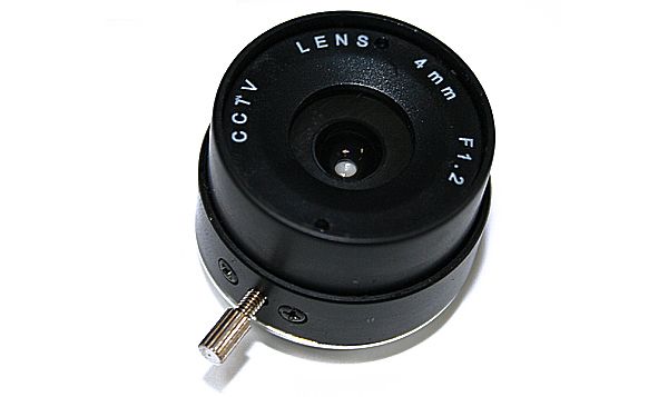 4mm Fixed Iris IR Infrared Lens 1/3 CS F1.2 CCTV Camera 718122180646 