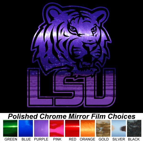   10 inch Pick Color of Chrome Film Auto Car Truck Window Sticker Decal