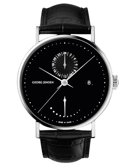 Georg Jensen Mens Watch Automatic # 308   Black Dial   KOPPEL  