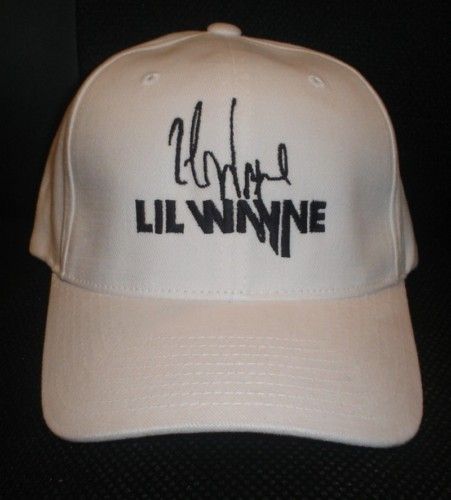 LIL WAYNE CAP / HAT WITH STITCHED AUTOGRAPH  