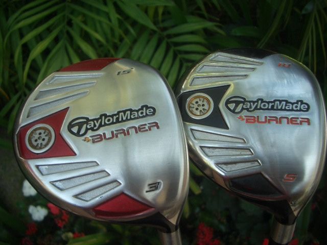   TaylorMade Burner graphite regular shafts, Winn and TaylorMade grips